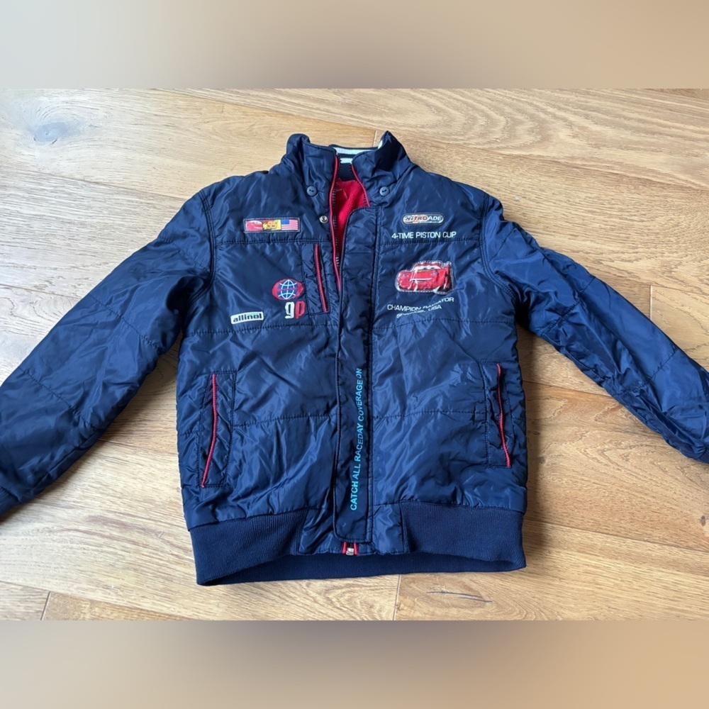 Cars lightning McQueen racing winter jacket boys 8 medium